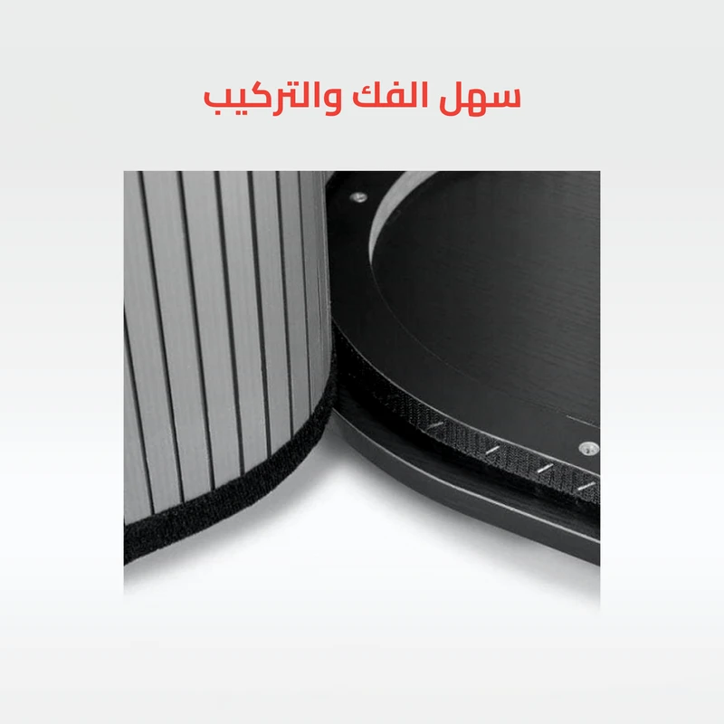 بروميشن استاند عرض فيبر رمادي مقاس 90×180 سم/قطعة - الصورة 4