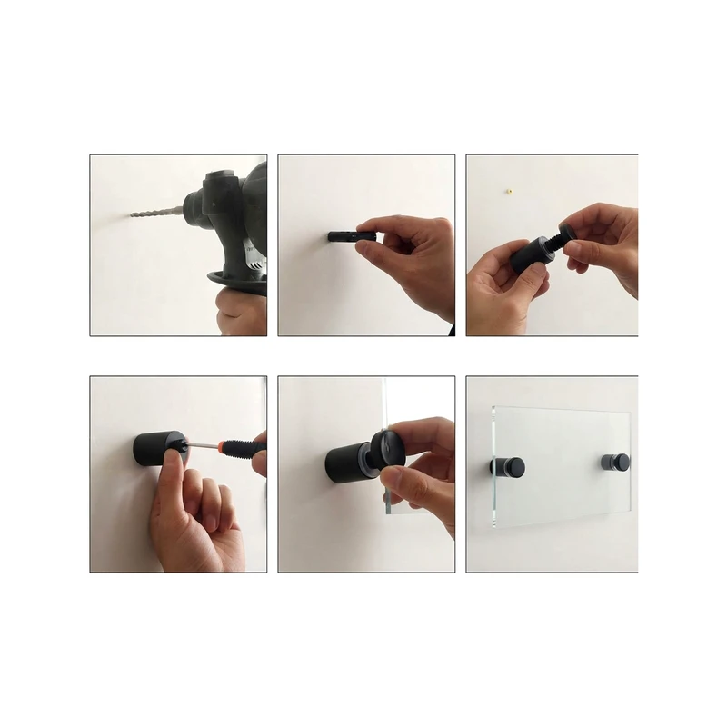 حامل ديكور استيل اكريلك اسود 30×19 mm - الصورة 6